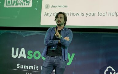 Joao Costa post Joao Costa, CEO of Replai, speaking ate UA Sociaty event