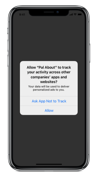 iOS App Tracking Transparency prompt