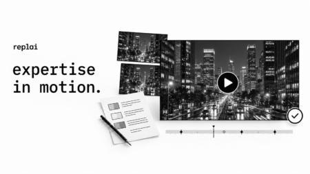 Expertise in motion — creative workflows Expertise in motion: Replai creative video workflow with city scenes, a storyboard, and an evaluation timeline.